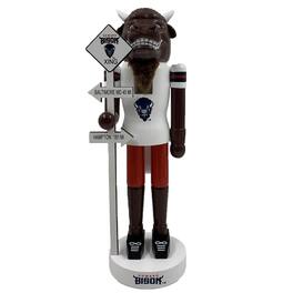 Santa's Workshop - Navy Howard Bison 12'' Rivalry Nutcracker - Blue