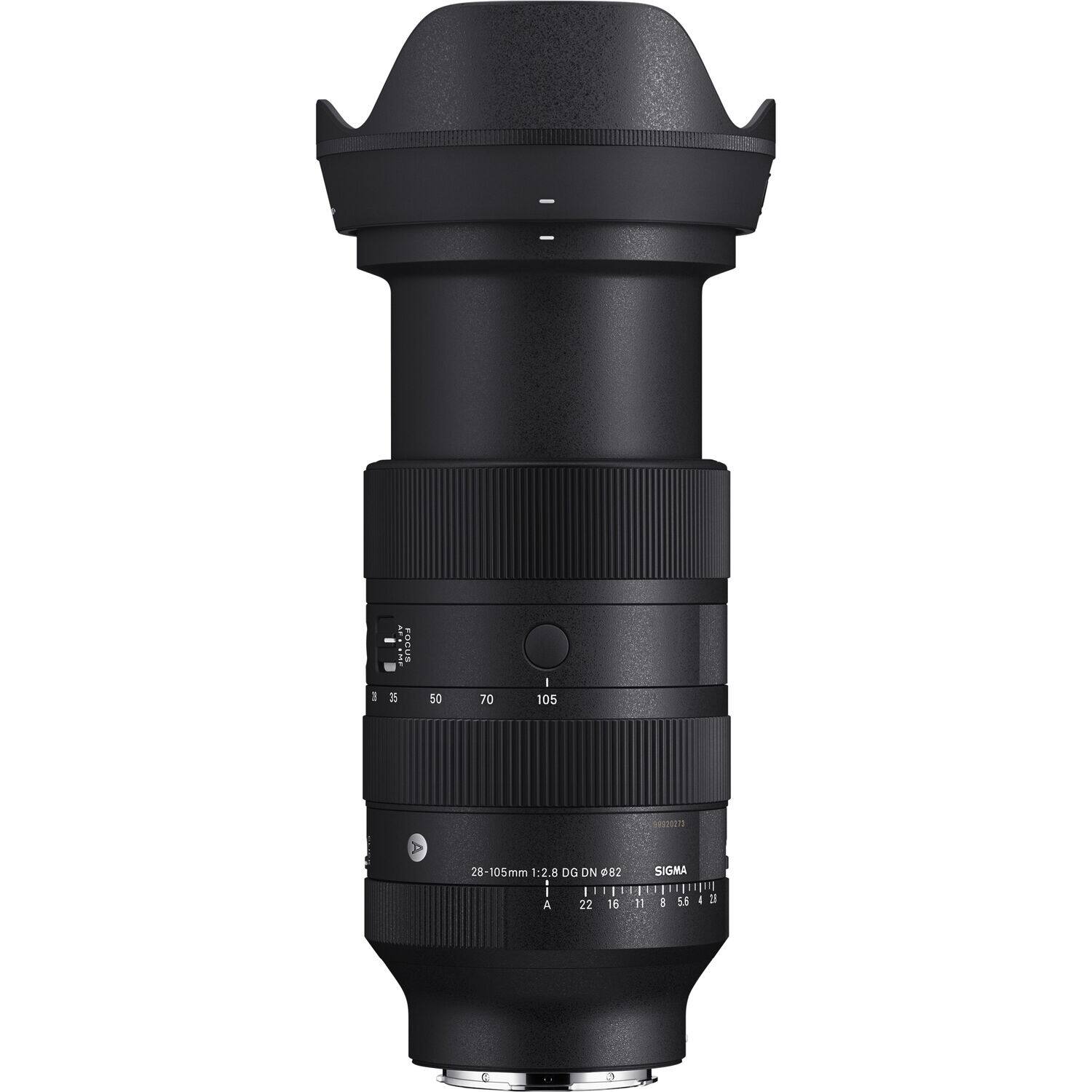 SIGMA  
28-105mm 1:2.8 DG DN 82  
28 50 70 105  
11 16 22  
A