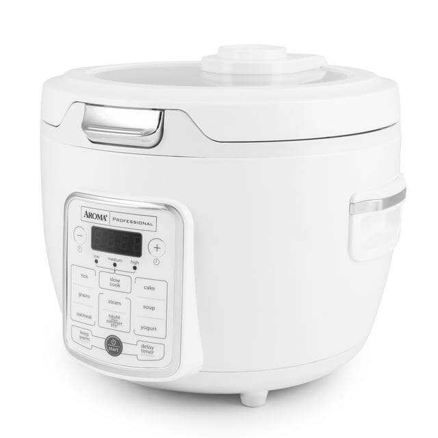 AROMA PROFESSIONAL

- low
- medium
- high

- rice
- slow cook
- grains
- oatmeal
- steam
- saute
- soup
- cake
- yogurt
- keep warm
- delay timer