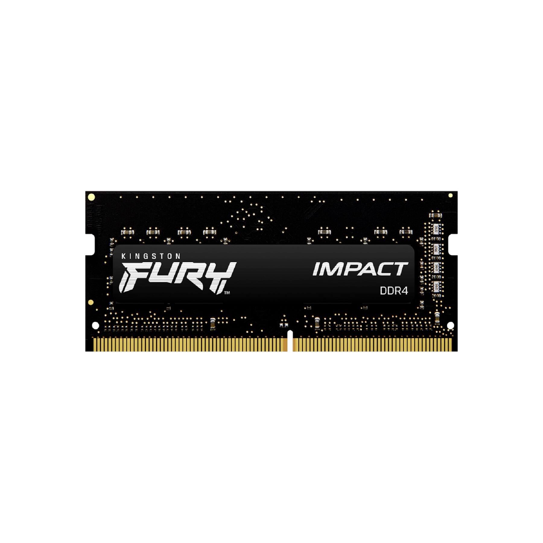 Front. Kingston - FURY Impact 32GB 3200MHz DDR4 CL20 SODIMM.
