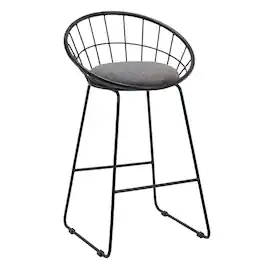 Manhattan Lane - 26 Inch Counter Height Chair, Set of 2, Mesh Backrest - Gray, Black
