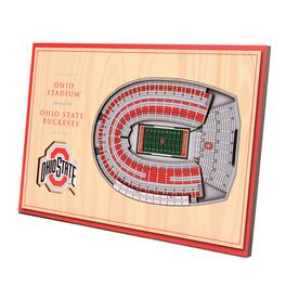 YouTheFan - Ohio State Buckeyes 14'' x 10.5'' 3D StadiumViews Desktop Display - Brown