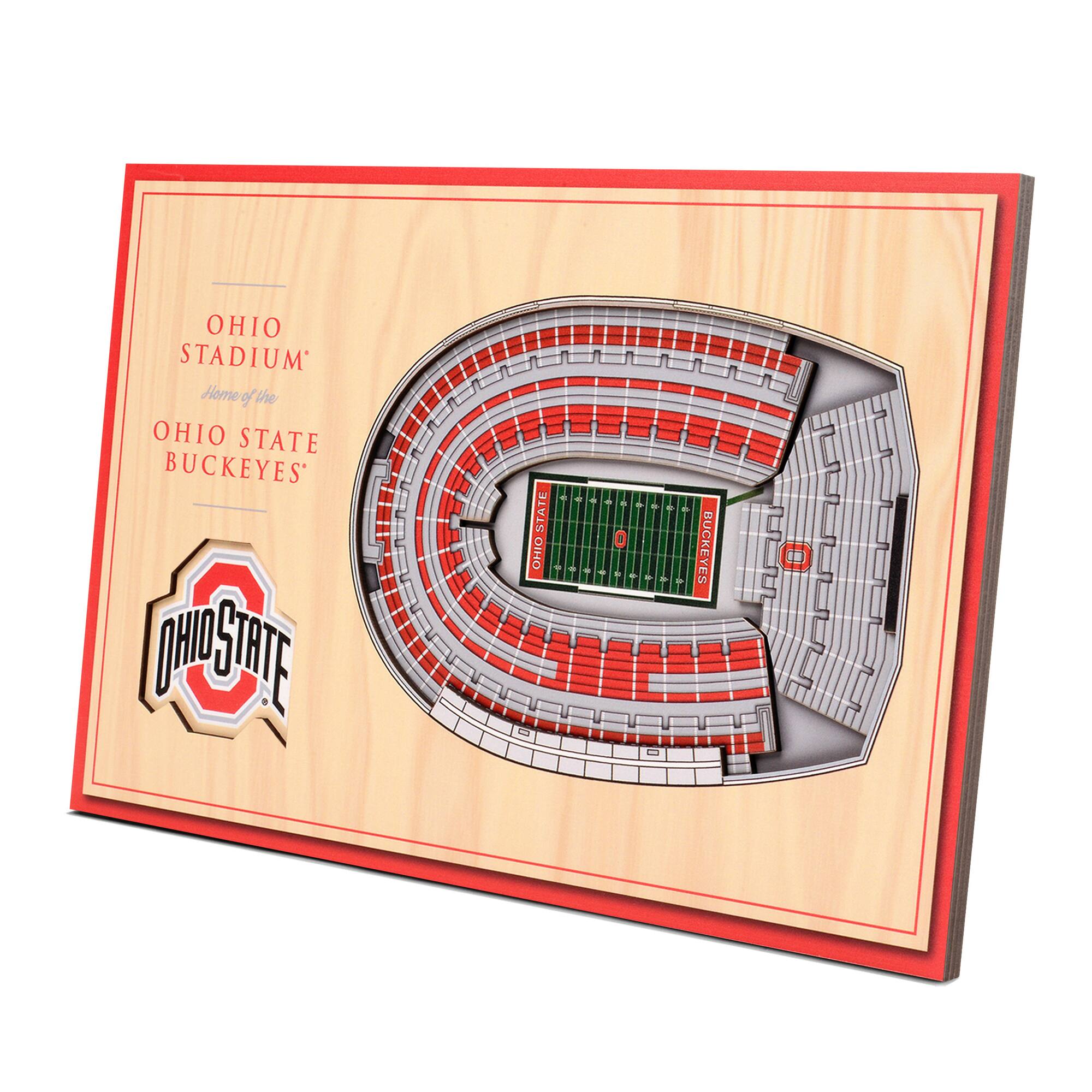 Ohio State Buckeyes 14'' x 10.5'' 3D StadiumViews Desktop Display