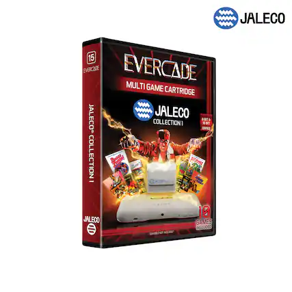 JALECO 15 EVERCADE EVERCADE MULTI GAME CARTRIDGE JALECO COLLECTION 1 8 BIT & 16 BIT GAMES - COLLECTION BASED ON 10 JALECO GAMES INCLUDED CONSOLE NOT INCLUDED - RP (Rating Pending)
