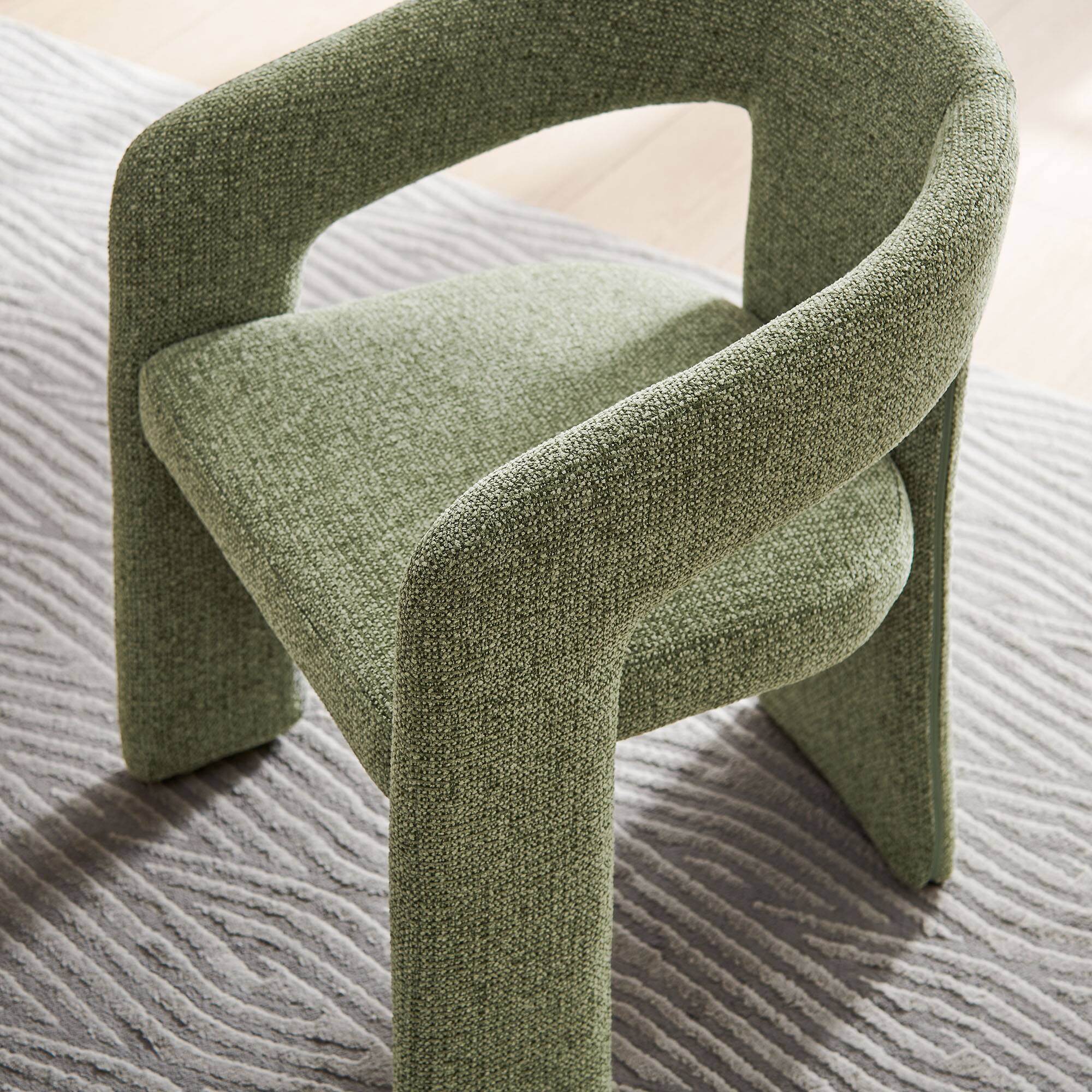 Alt View 6. Modway - Oslo Barrel Fabric Upholstered Dining Accent Chair by Modway - Green.