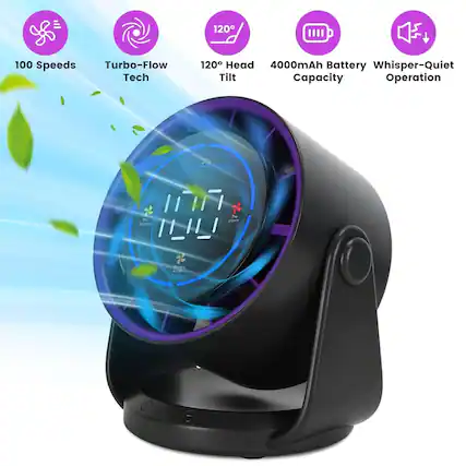 120° Head Tilt
100 Speeds
Turbo-Flow Tech
4000mAh Battery Capacity
Whisper-Quiet Operation