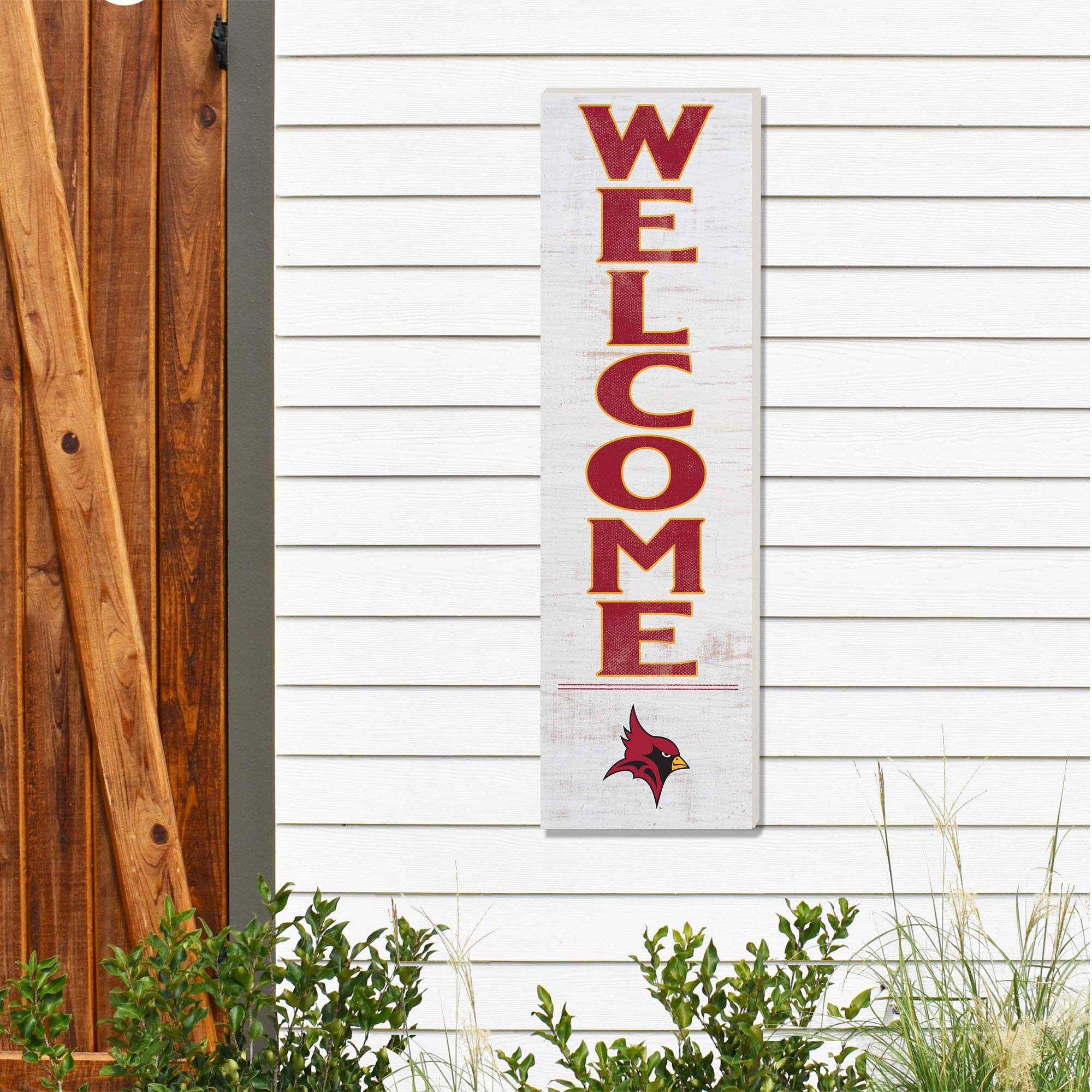 Alt View 1. Jardine - St. John Fisher Cardinals 10'' x 35'' Indoor/Outdoor Welcome Sign - White.