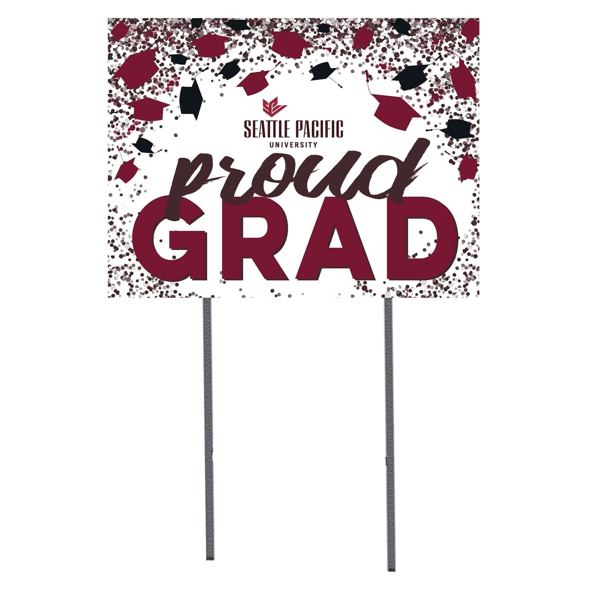 Seattle Pacific Falcons 18" x 24" Proud Grad Yard Sign