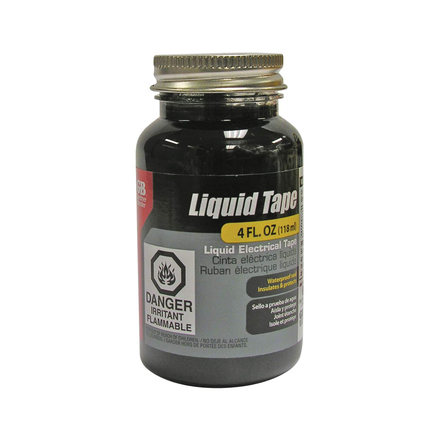 Gardner Bender - Liquid Tape 2.0 in. W Black Rubber Liquid Electrical Tape 4 oz
