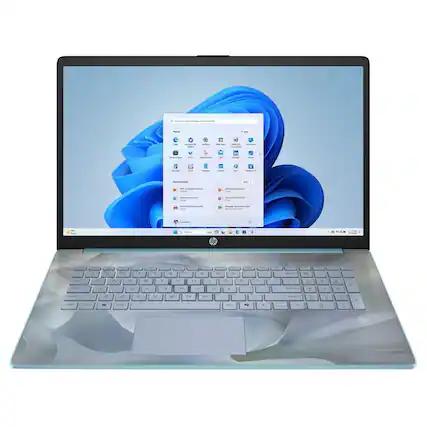 Front. HP - HP 15-FC00 Laptop - 15.6" HD Touch - AMD Ryzen 3 - 8GB - 256GB - Win 11 H - Blue.