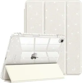 Fintie - Case for iPad Air 11-inch (M4/M3/M2) & iPad Air 4th/5th Gen 10.9 inch | Sparkly Shockproof Cover Shiny Clear Back Shell - Starlight