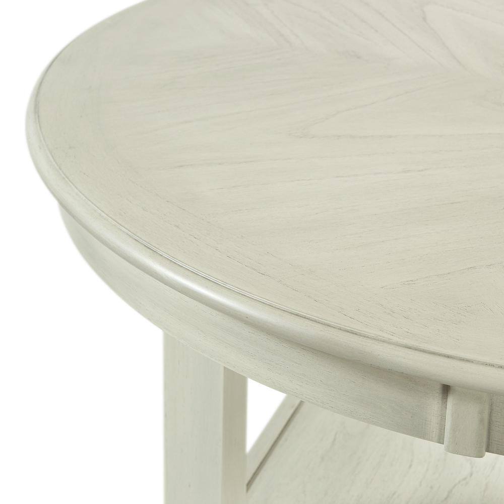 Alt View 2. FurniFact - Elegant Counter Height Dining Table in Bisque Finish for Kitchen and Dining - Bisque.