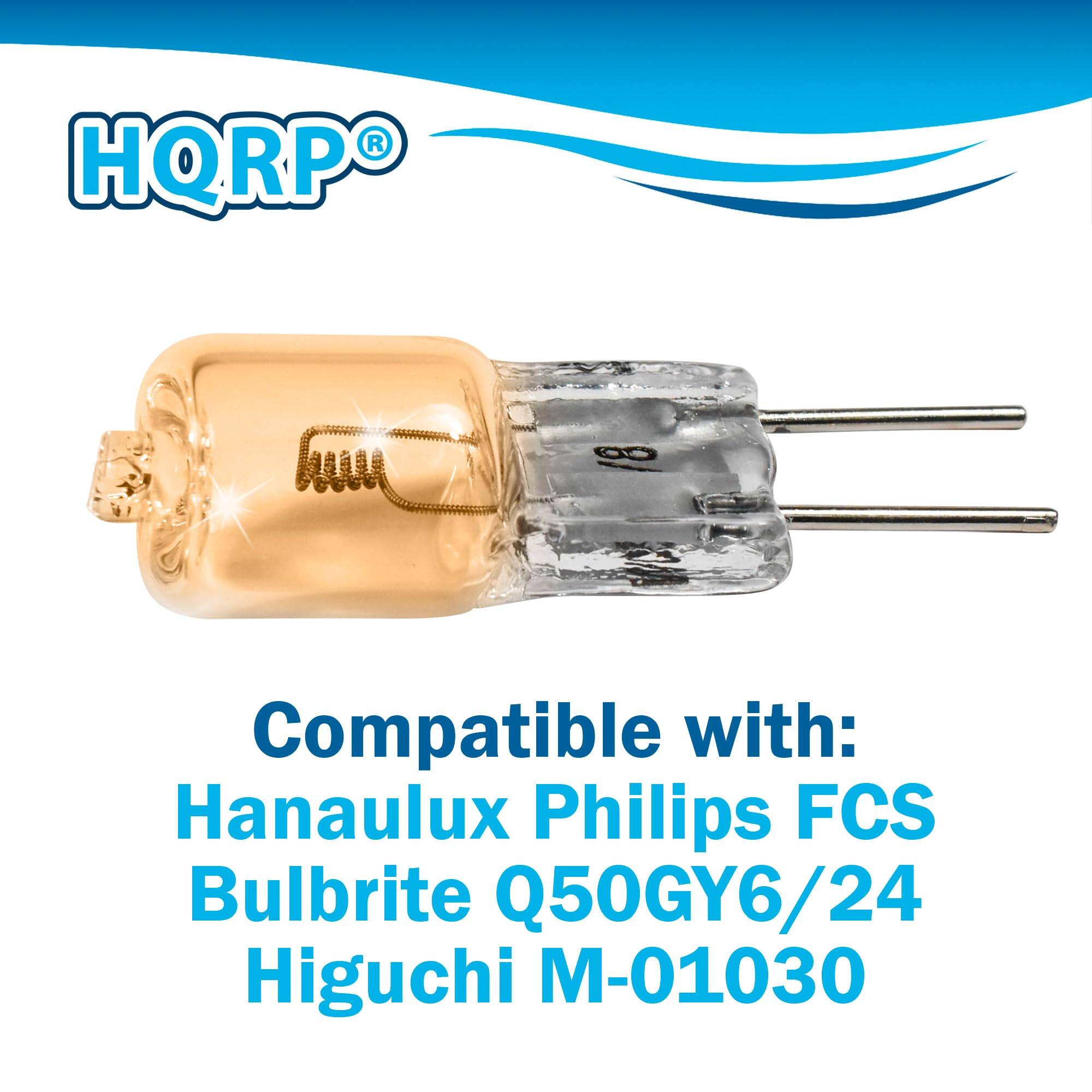 HQRP® Compatible with: Hanaulux Philips FCS Bulbrite Q50GY6/24 Higuchi M-01030