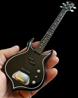 Axe Heaven - Gene Simmons - Gene Simmons Kiss Signature Punisher Mini Bass Guitar Replica Collectible - Collectibles - Multicolor