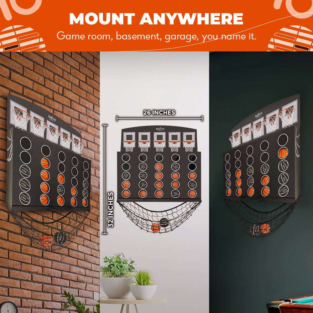 MOUNT ANYWHERE  
Game room, basement, garage, you name it.  

26 INCHES  
32 INCHES