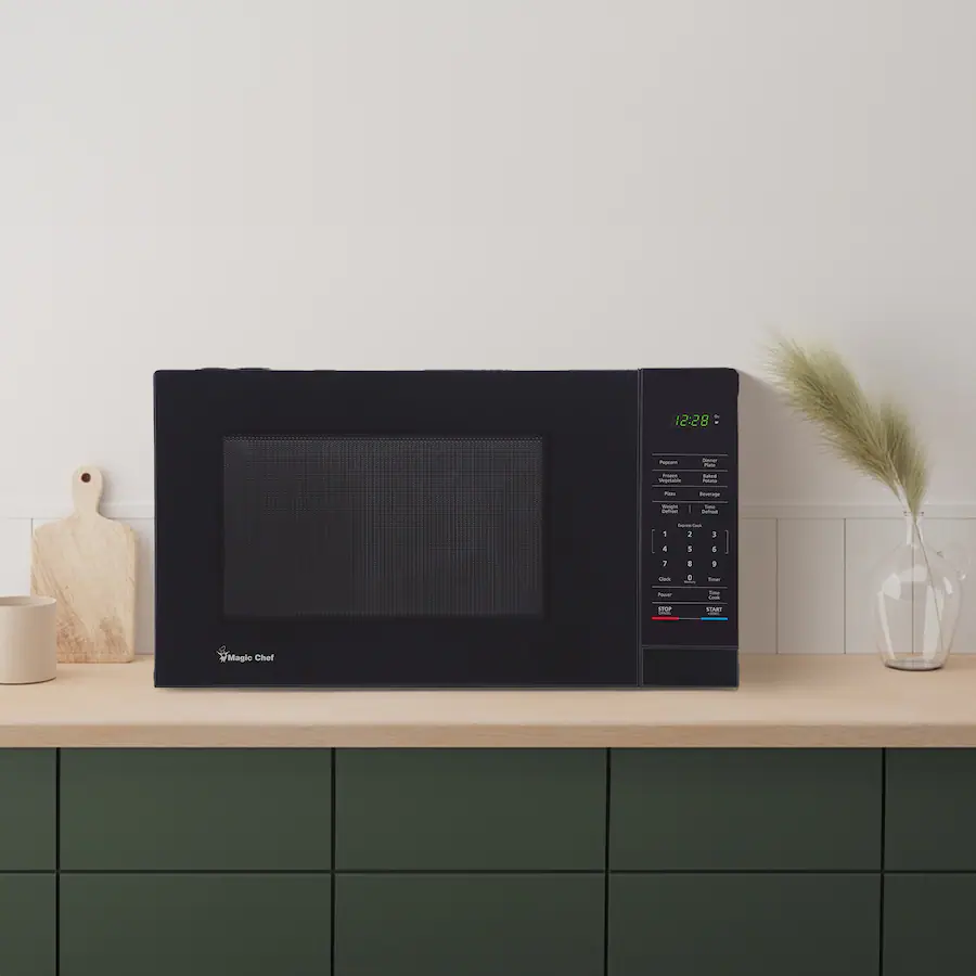 Magic Chef 1000 Magic Chef 1000 Watt 1.1 Cubic Feet Digital Touch Countertop Microwave ...