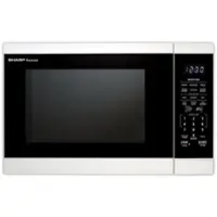 Sharp - 1.4 Cu. Ft. Countertop Microwave Oven - White - Front_Zoom