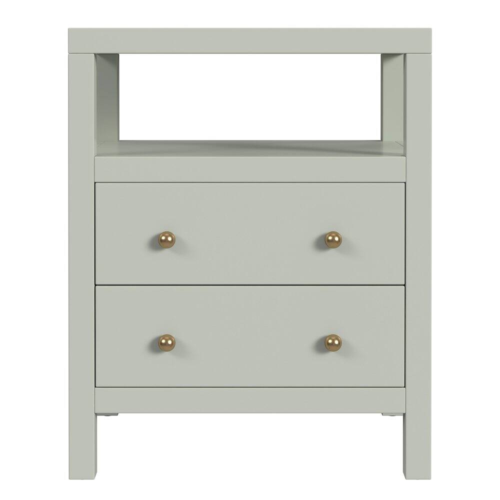 Butler Specialty Nora 2 Drawer Nightstand Green - Best Buy