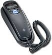 Front Detail. General Electric - Deluxe Slimline Telephone with Call-Waiting Caller ID (black) - Black.