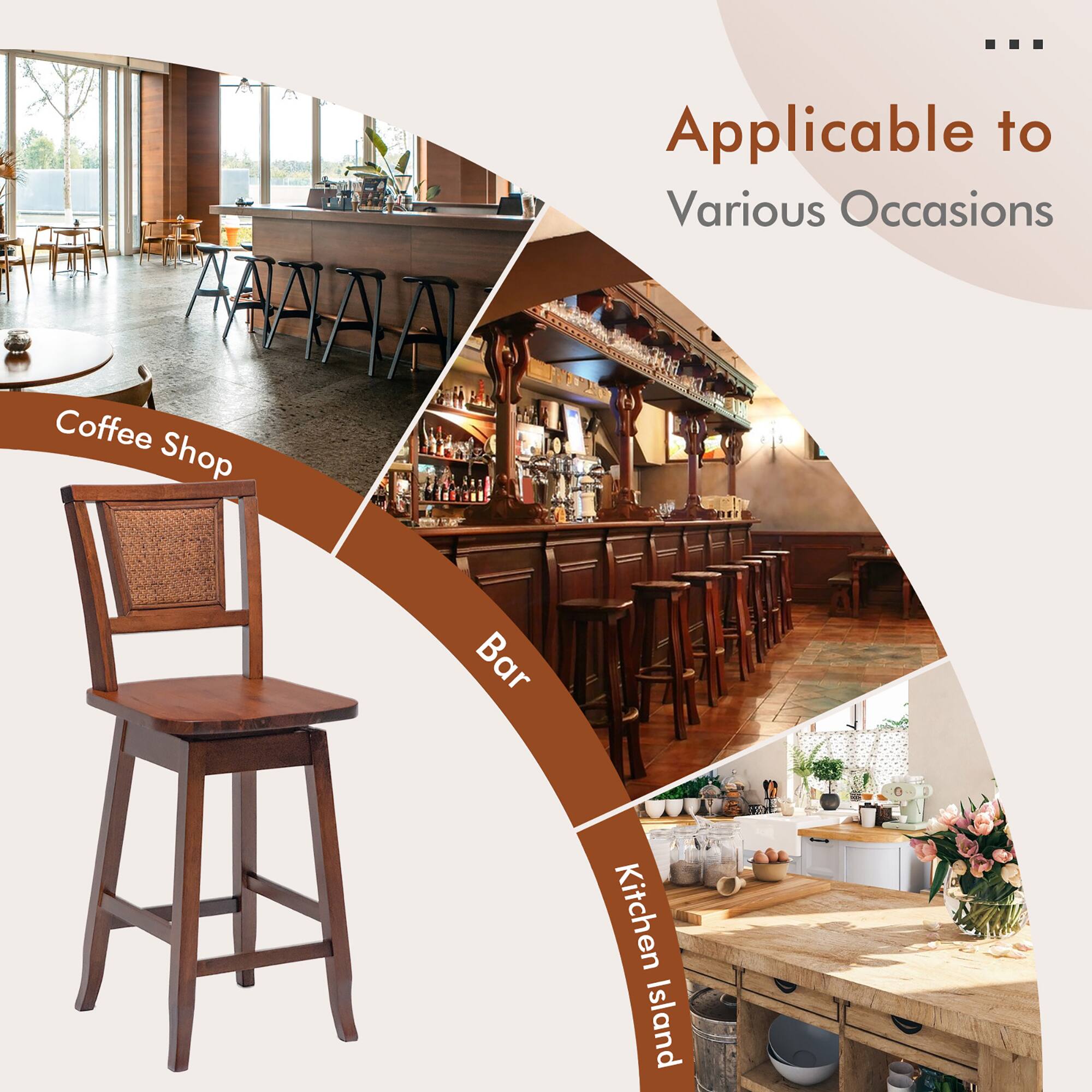 Applicable to Various Occasions

Coffee Shop  
Bar  
Kitchen Island