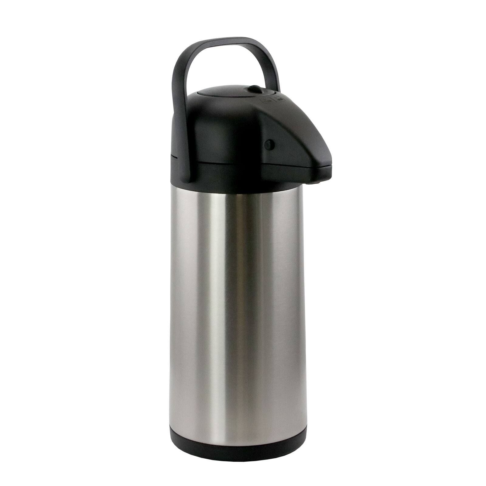 Alt View 2. MegaChef - MegaChef 3.17 Quart Stainless Steel Airpot Hot Water Dispenser for Coffee and Tea - Silver and Black.