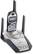 Front Detail. Panasonic - 2.4GHz Digital Spread Spectrum Cordless Phone - Silver.