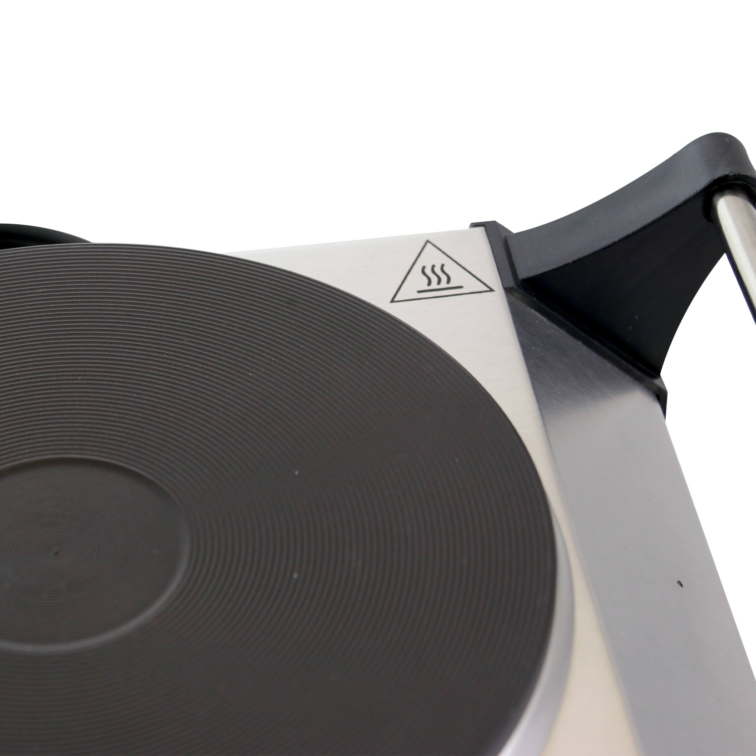 Alt View 1. Better Chef - Better Chef Portable Stainless Steel Solid Element Single Electric Burner - Silver.