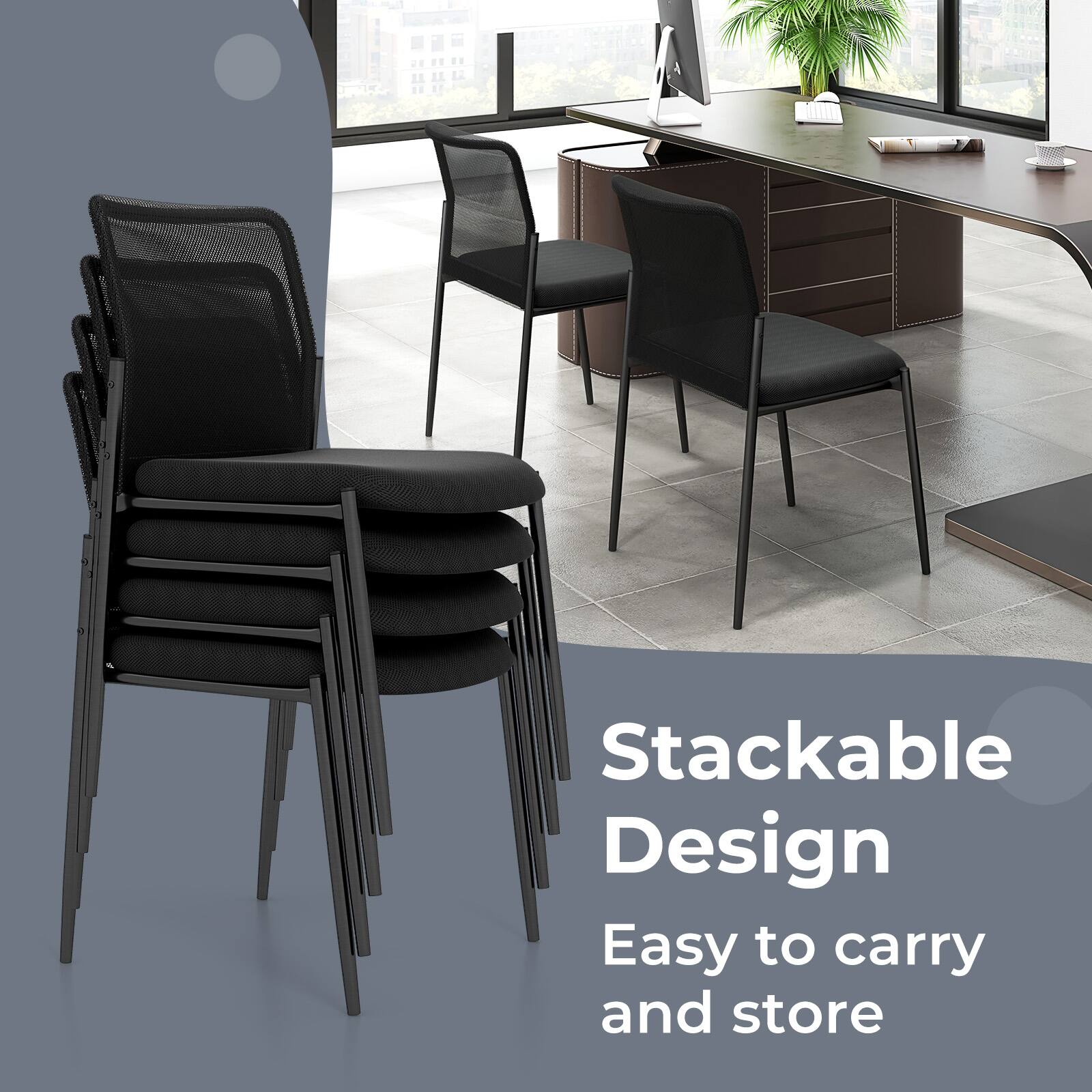 Stackable Design  
Easy to carry and store