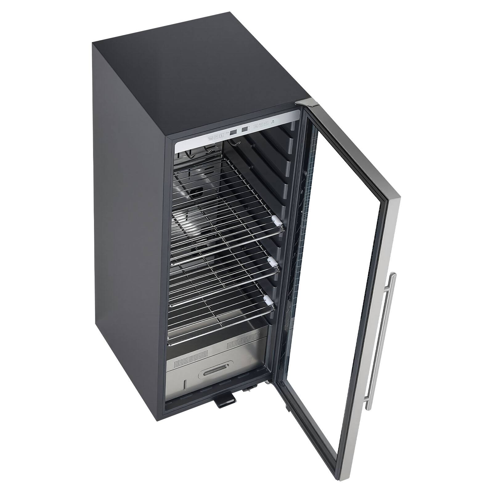 Alt View 5. VEVOR - 232 LBS Dry Aging Fridge for Steaks, Meat Aging Refrigerator with Accurate Temperature and Humidity Control - Silver.