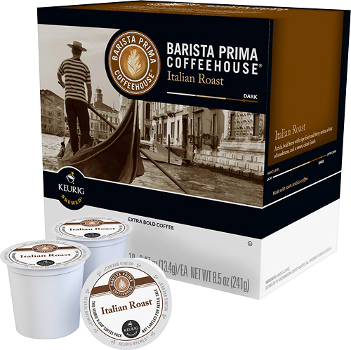  Barista Prima Coffeehouse Coffee, Keurig K-Cups, Italian Roast,  Dark Roast, 48 Count : Grocery & Gourmet Food