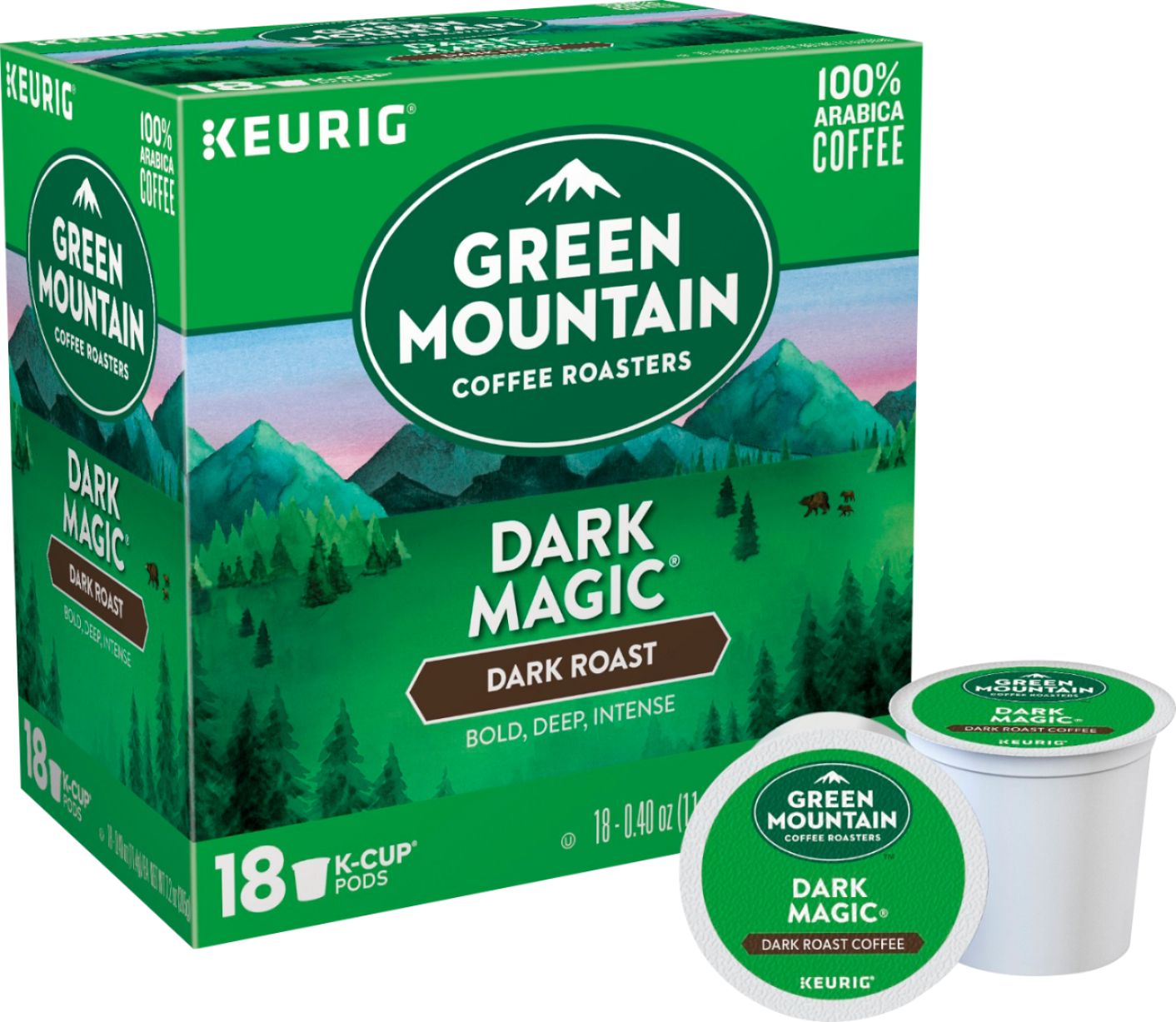 Customer Reviews: Green Mountain Coffee Dark Magic K-Cup Pods (18-Pack ...