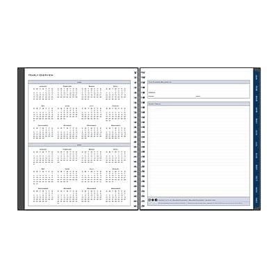 Alt View 2. Blue Sky - 2026 Passages 8" x 10" Calendar Year Monthly Planner, Plastic Cover - Gray.
