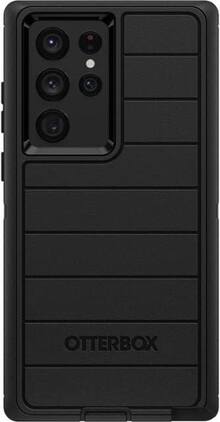 OtterBox - Defender Pro Case & Belt Clip/Stand for Samsung Galaxy S22 Ultra | Color: - Black