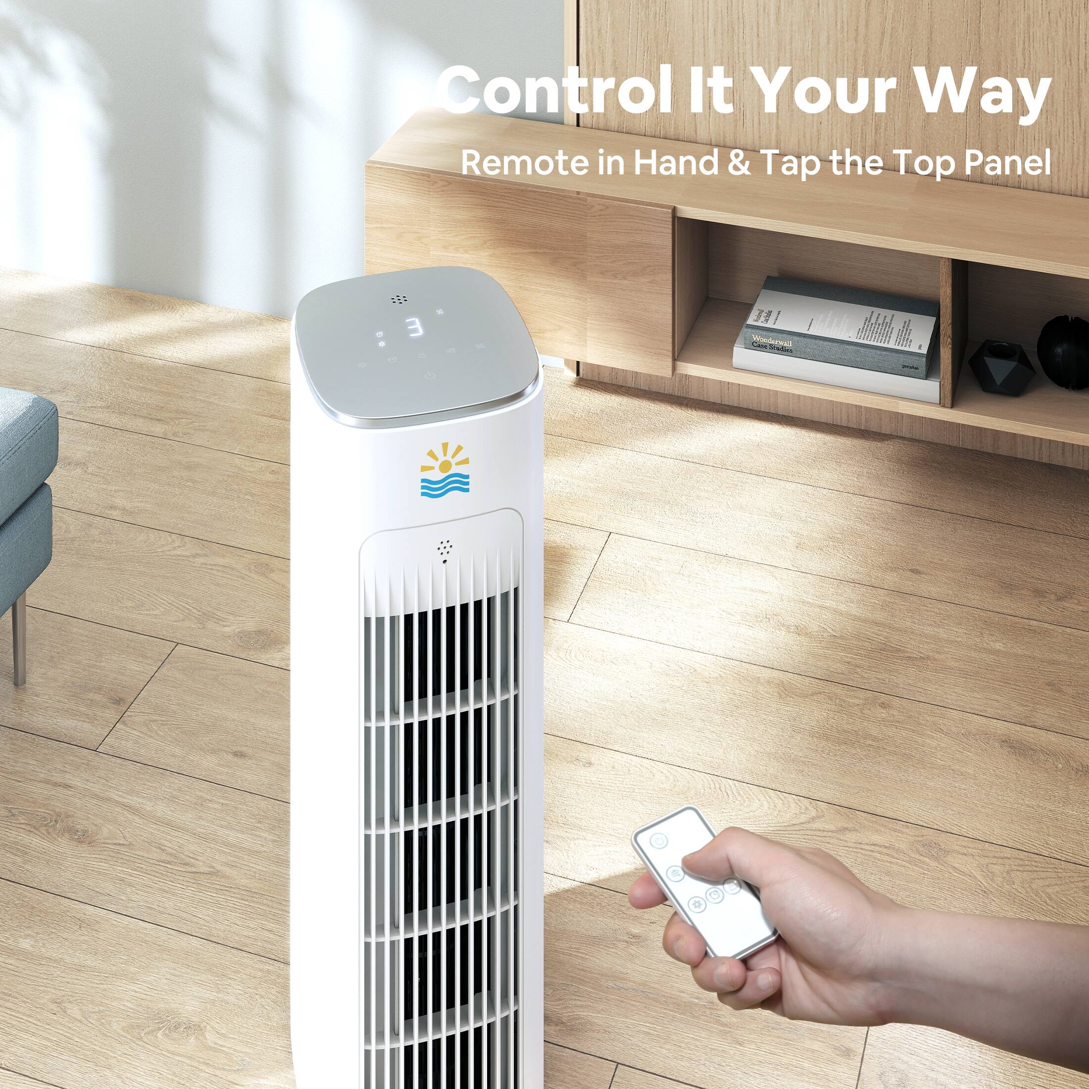 Control It Your Way  
Remote in Hand & Tap the Top Panel