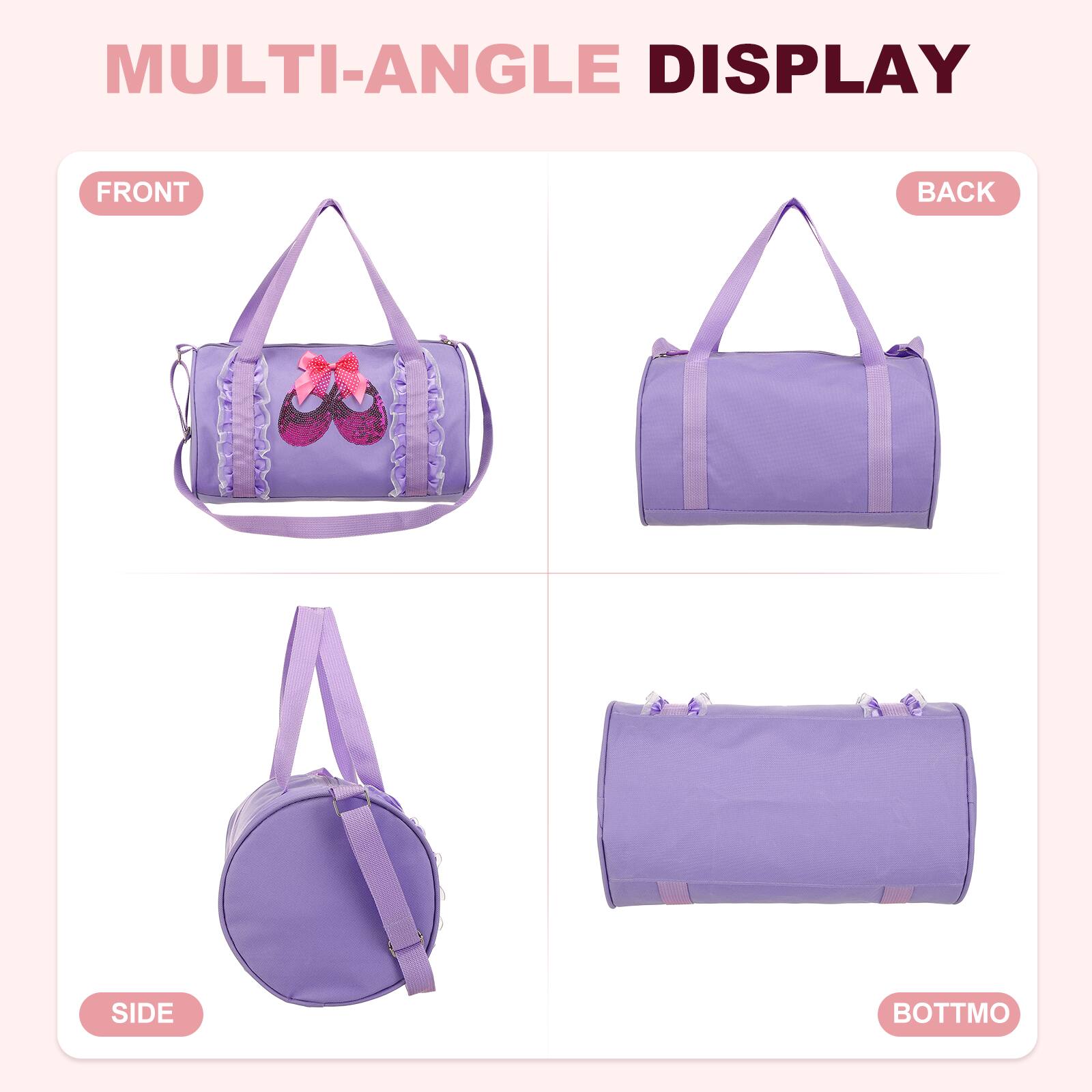 MULTI-ANGLE DISPLAY

FRONT

BACK

SIDE

BOTTOM