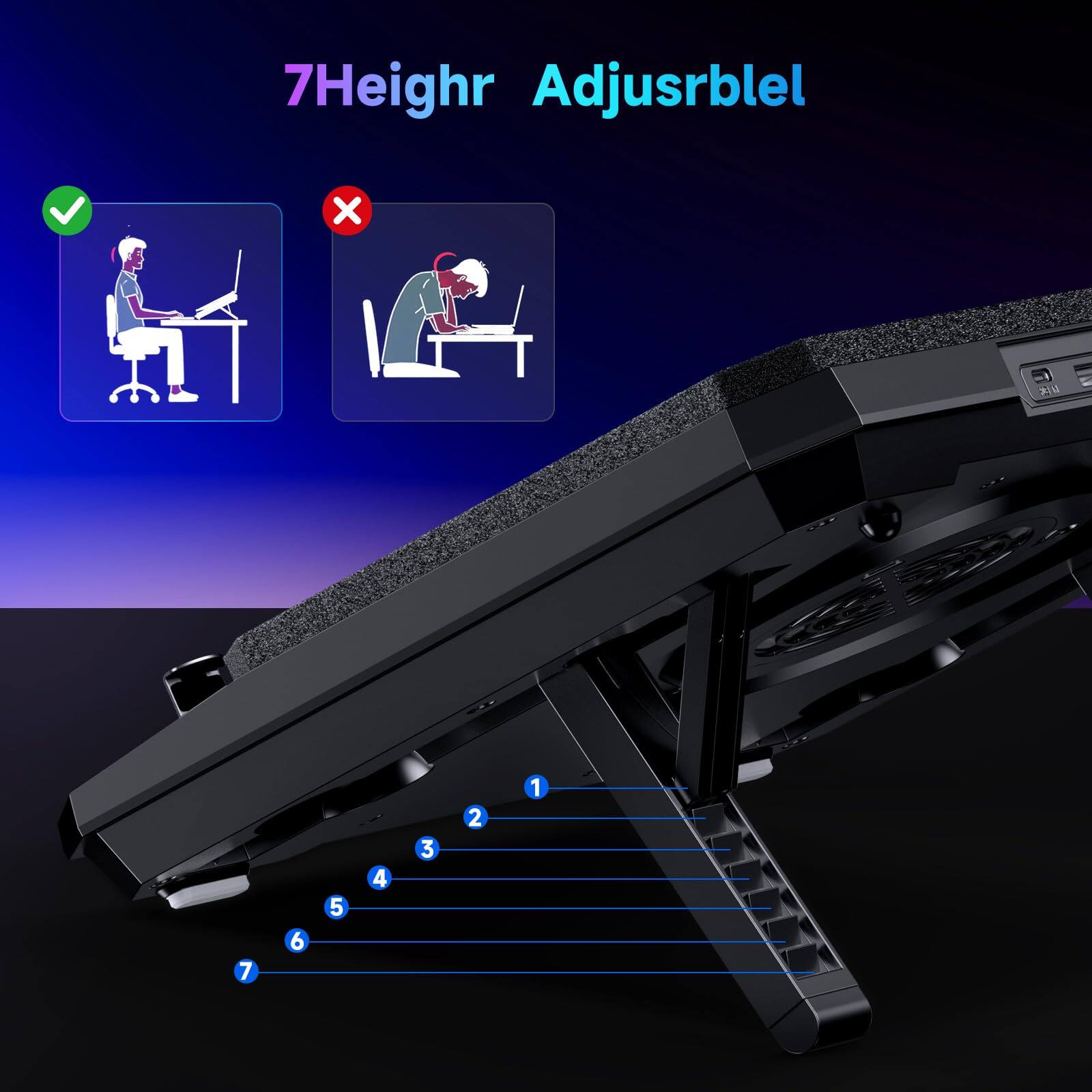 7Height Adjustable
