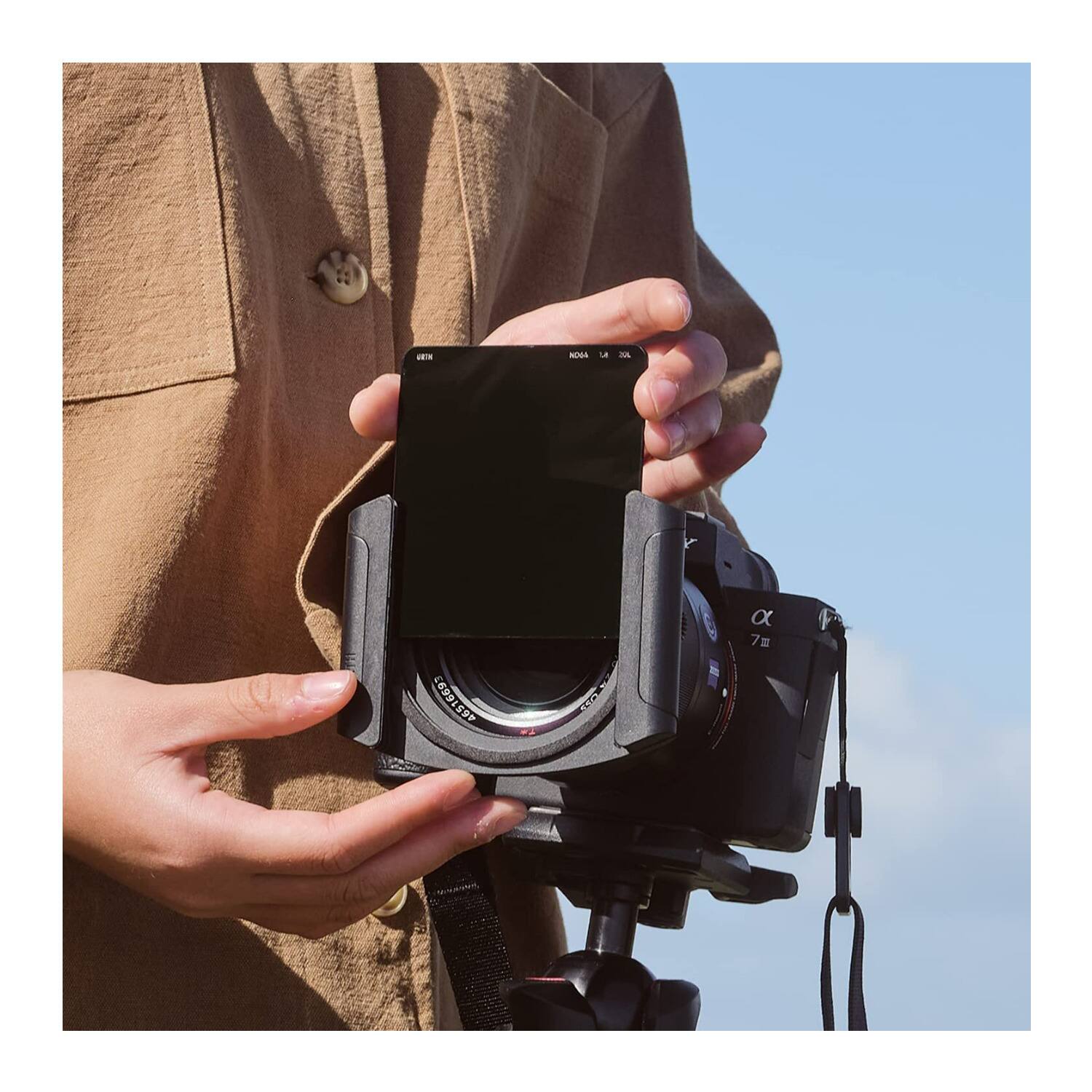 Angle. Urth - Urth Professional 100 x 100mm ND8 3 Stop Standard Fit Square Lens Filter Plus.