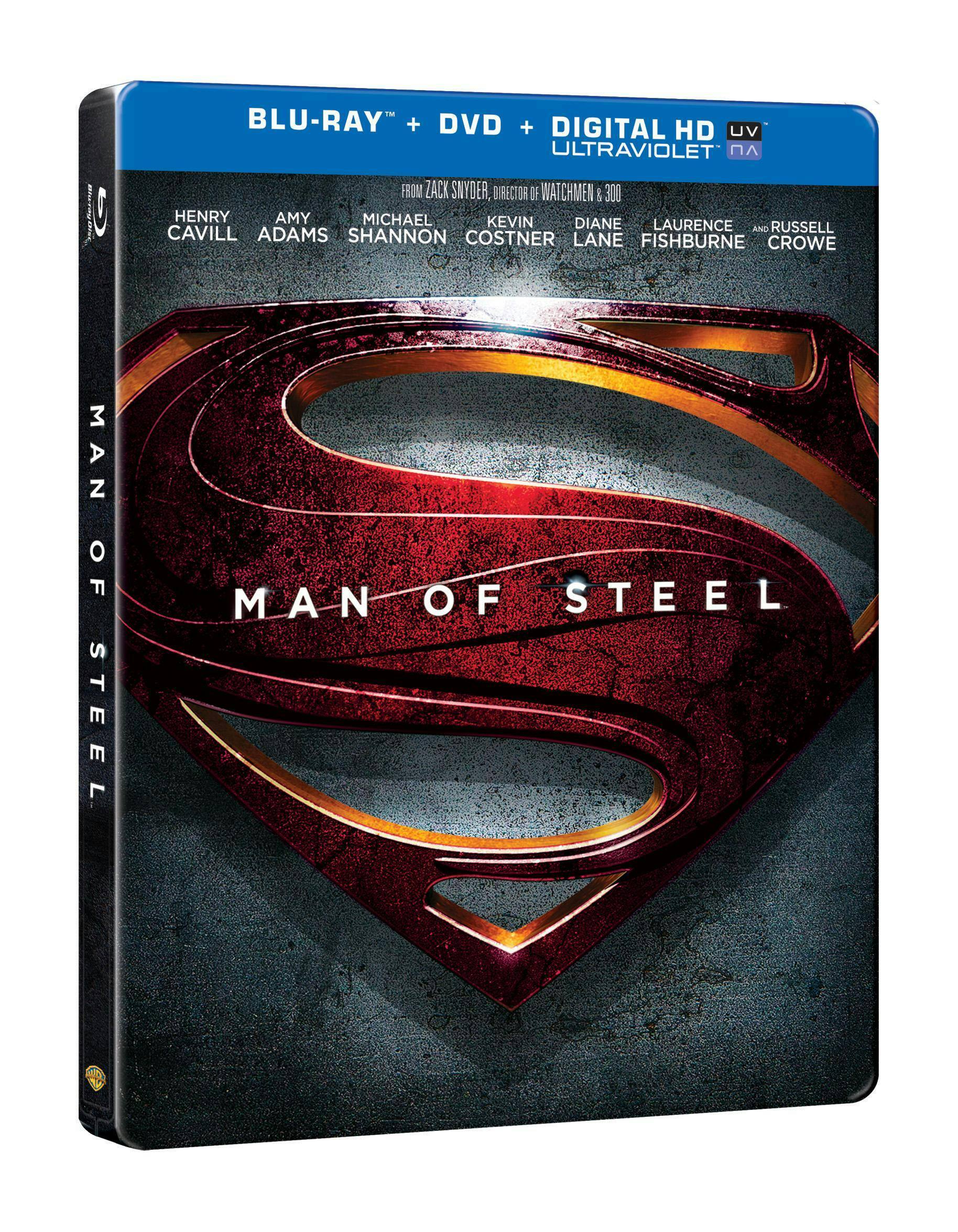 Angle. Man of Steel (Blu-ray Steelbook + DVD) [Blu-ray].