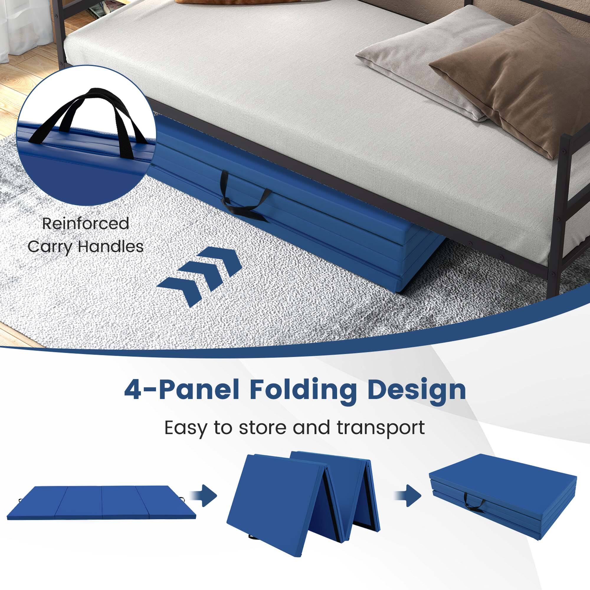 Reinforced Carry Handles

4-Panel Folding Design  
Easy to store and transport