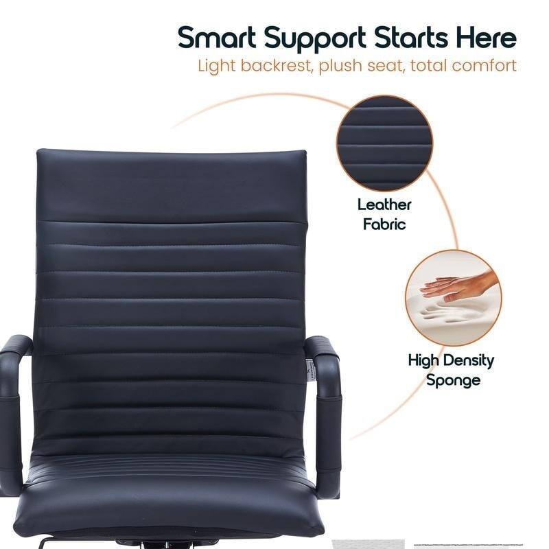 Smart Support Starts Here  
Light backrest, plush seat, total comfort  

- Leather Fabric  
- High Density Sponge