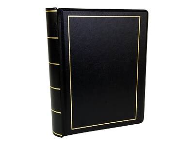 Front. Wilson Jones - Wilson Jones Minute Record Book, 8.5"W x 14"H, Black (W0395-31) - Black.