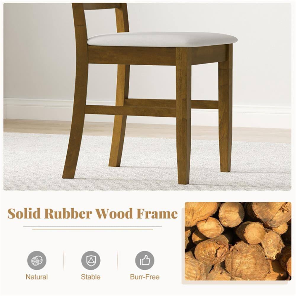 Solid Rubber Wood Frame

- Natural
- Stable
- Burr-Free