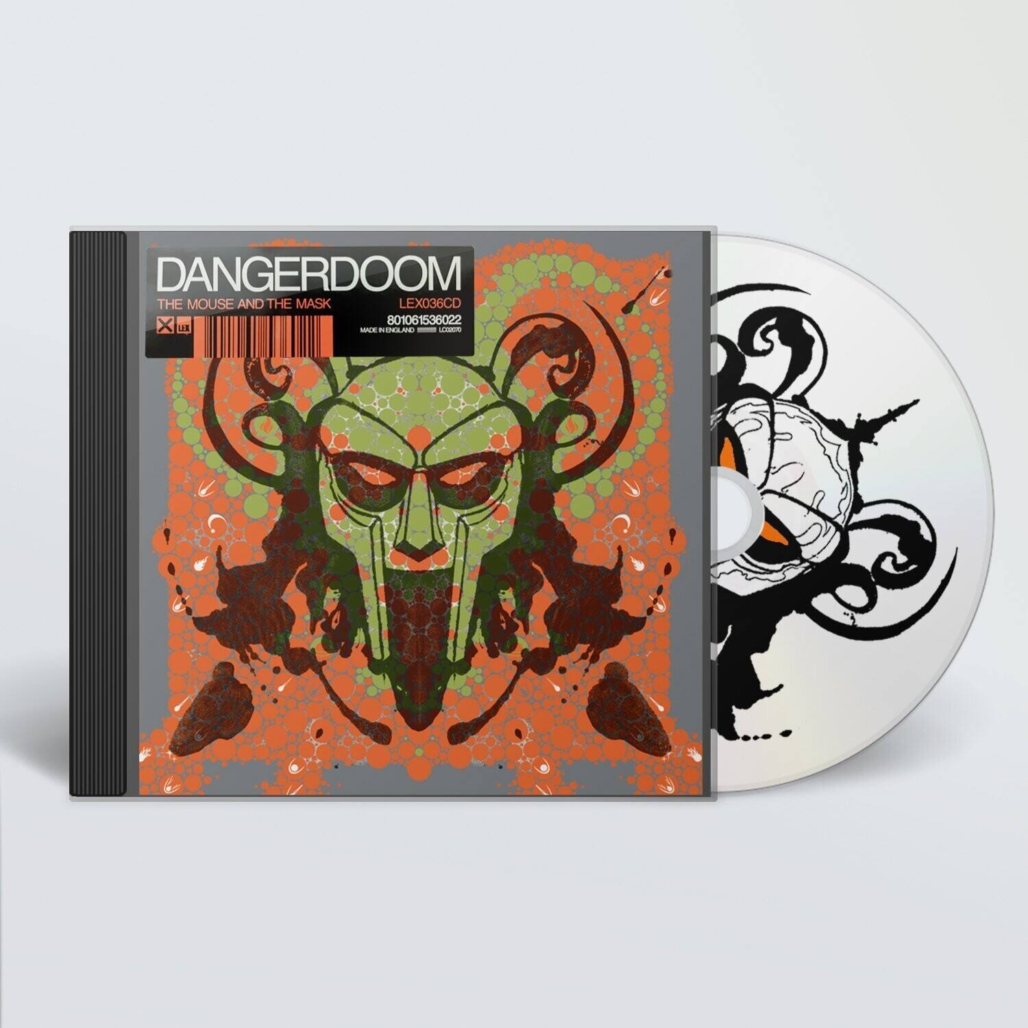DANGERDOOM  
THE MOUSE AND THE MASK  
LEX036CD  
801061536022  
MADE IN ENGLAND AND LITHO 2006  
IML.AND