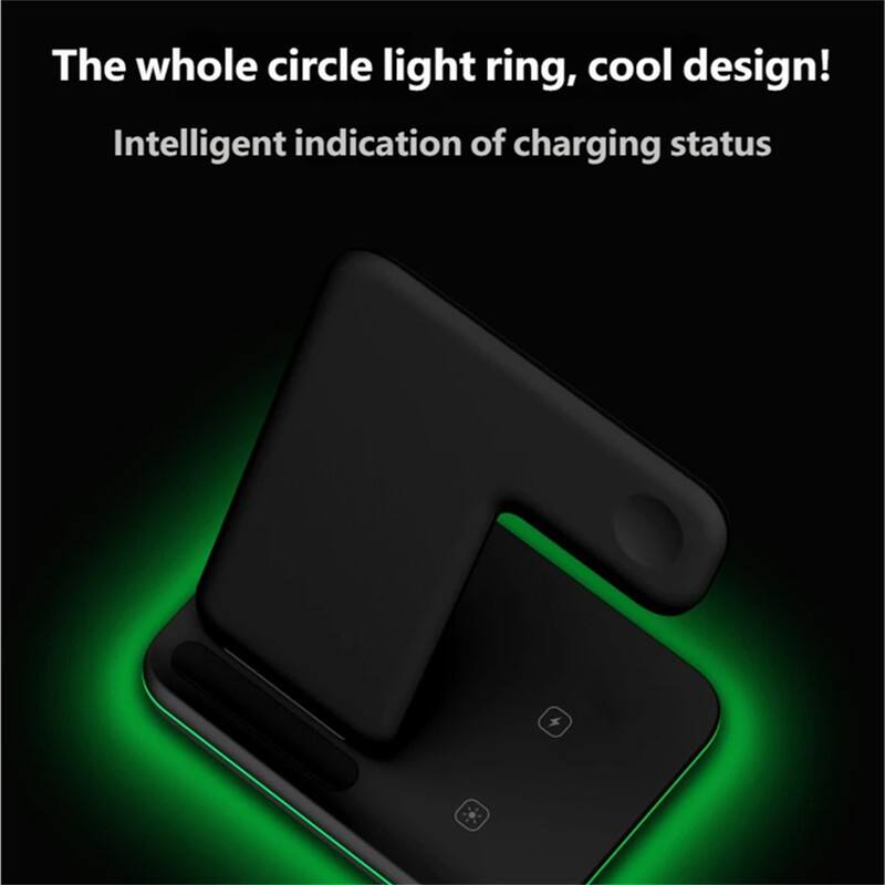 The whole circle light ring, cool design!  
Intelligent indication of charging status