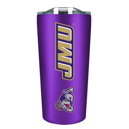 Front. The Fanatic Group - James Madison Dukes 18oz. Stainless Steel Soft Touch Tumbler - Multicolor.