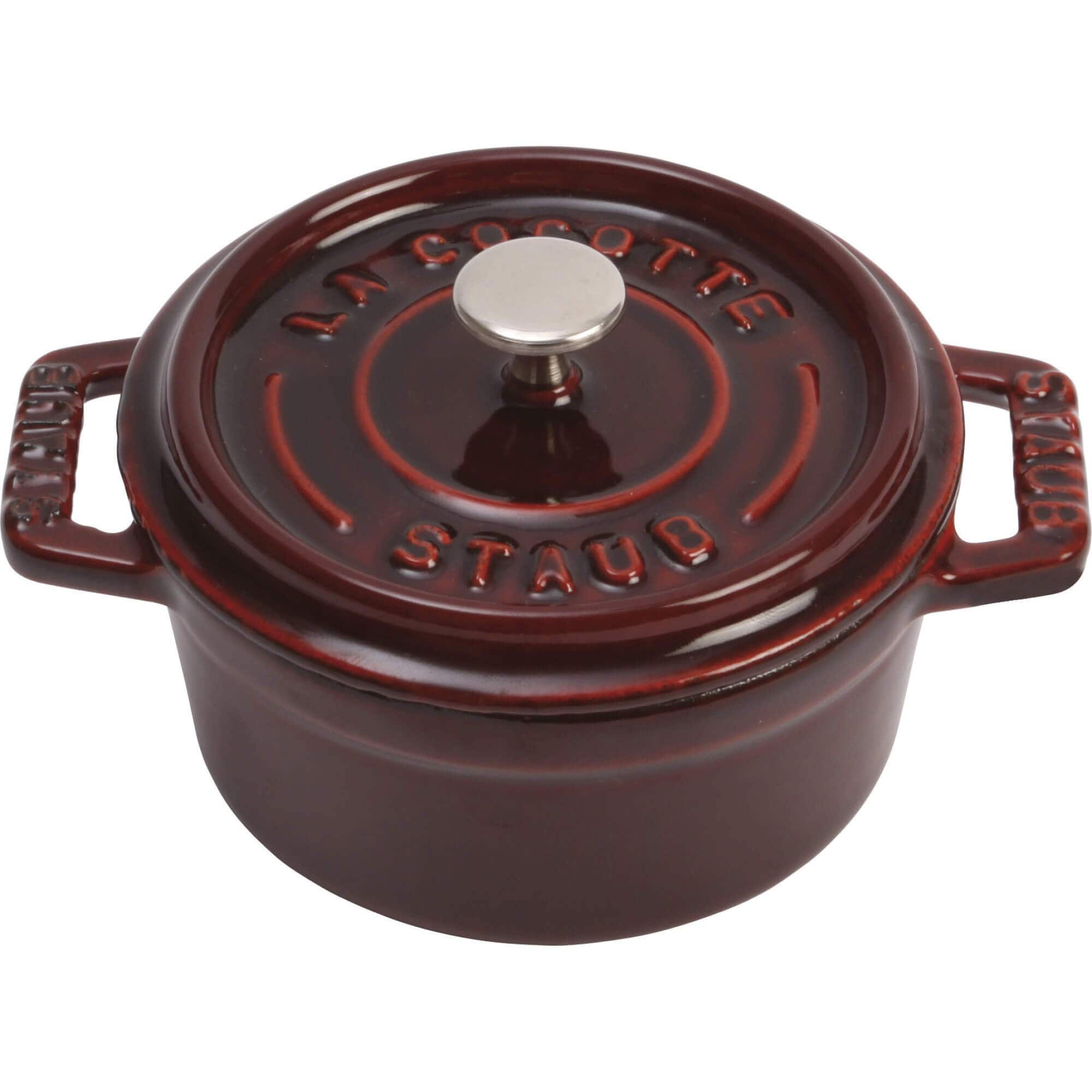 Staub Cast Iron 0.25-qt Mini Round Cocotte - Thumbnail 3