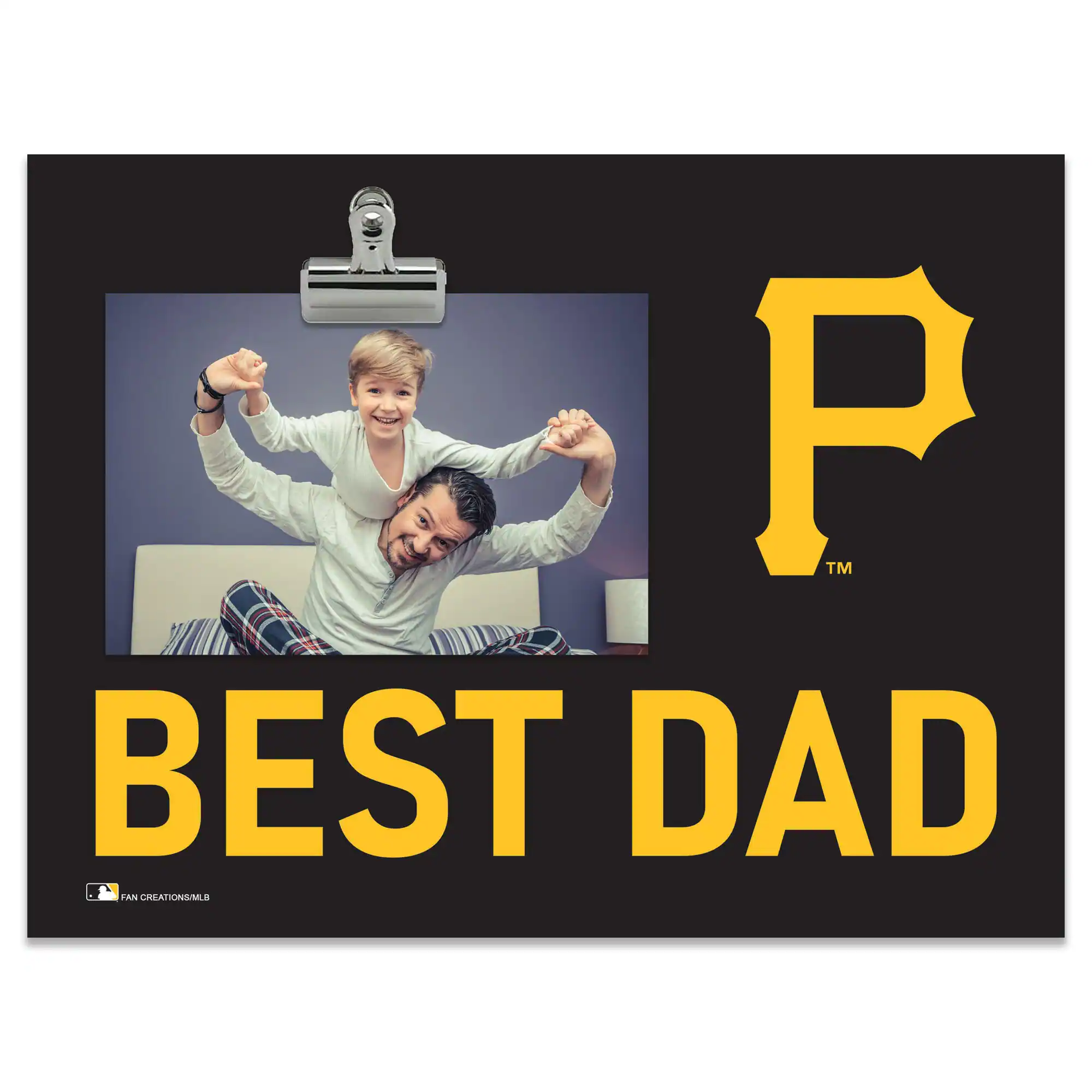 Fan Creations - Pittsburgh Pirates 8" x 10.5" Briteline Best Dad Clip Frame - Multicolor