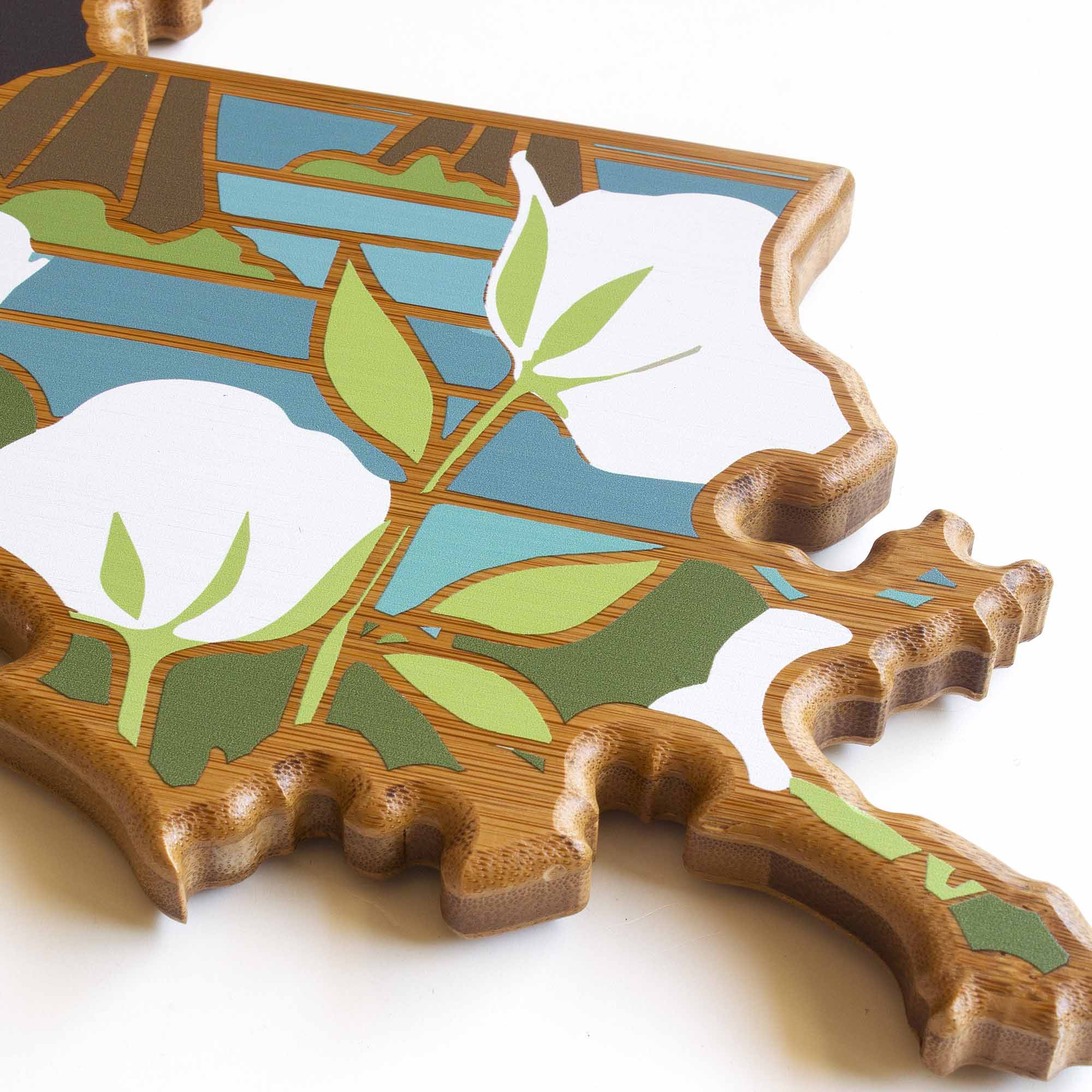 Alt View 1. Totally Bamboo - Louisiana Cutting Board with Artwork by Summer Stokes.