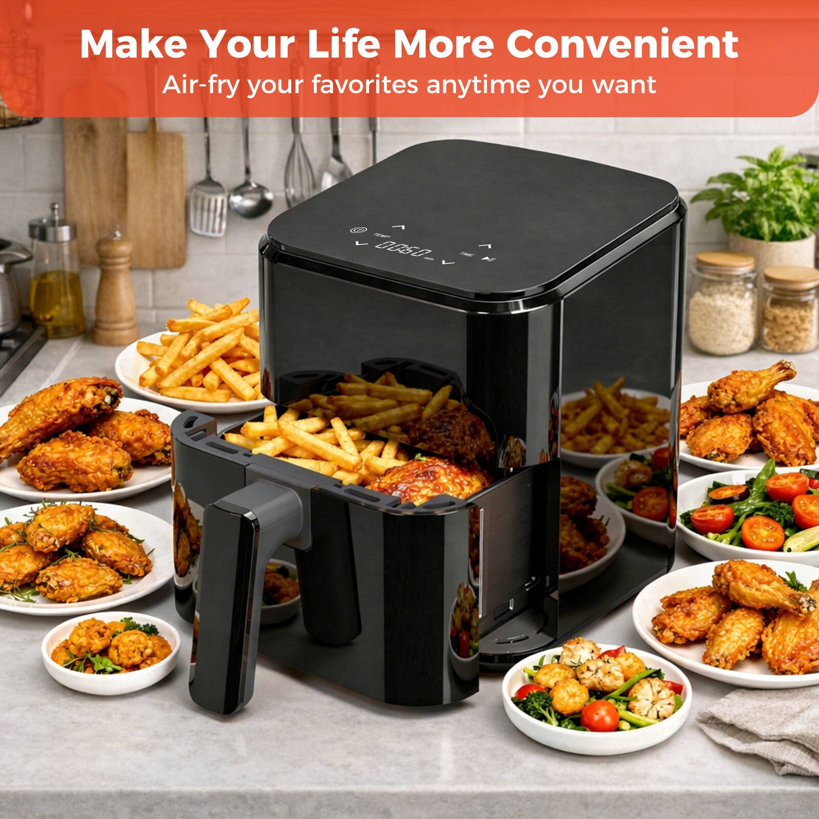 Make Your Life More Convenient  
Air-fry your favorites anytime you want
