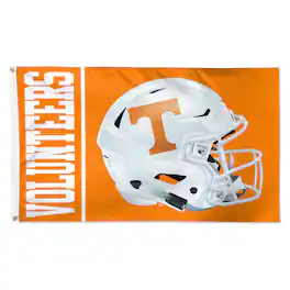 WinCraft - Tennessee Volunteers 3' x 5' Helmet Deluxe Single-Sided Flag - Multicolor